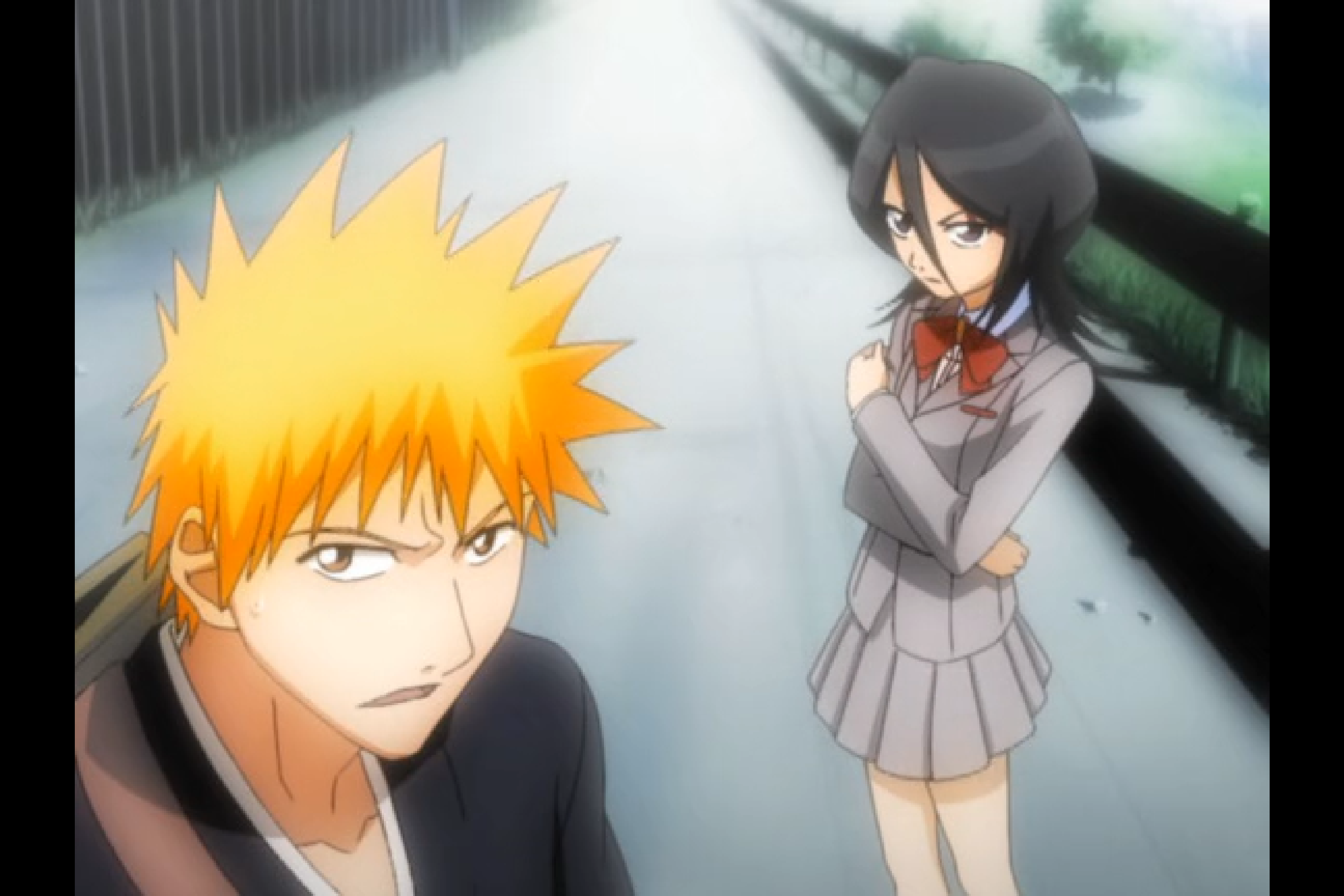 Ichigo and Rukia ready for battle